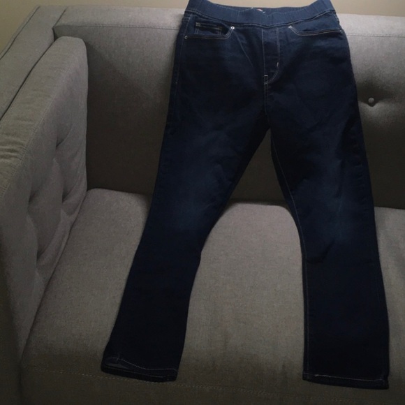 Levi’s jeans women's size 2 skinny pull-on pull on blue jeans elastic waist - Picture 8 of 15